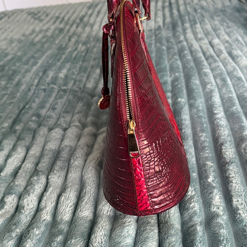 Brahmin Georgiana Ruby Croc-Embossed Dome Satchel - Picture 6 of 6